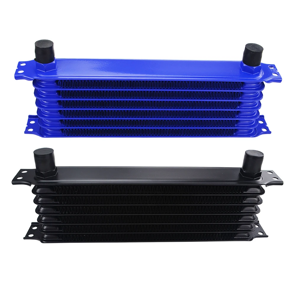 Oil cooler kit oil filter adapter Universal 7rows Oil Cooler Kit + Oil Filter Sandwich Adapter + Stainless Steel Braided Hose With PQY Sticker+Box