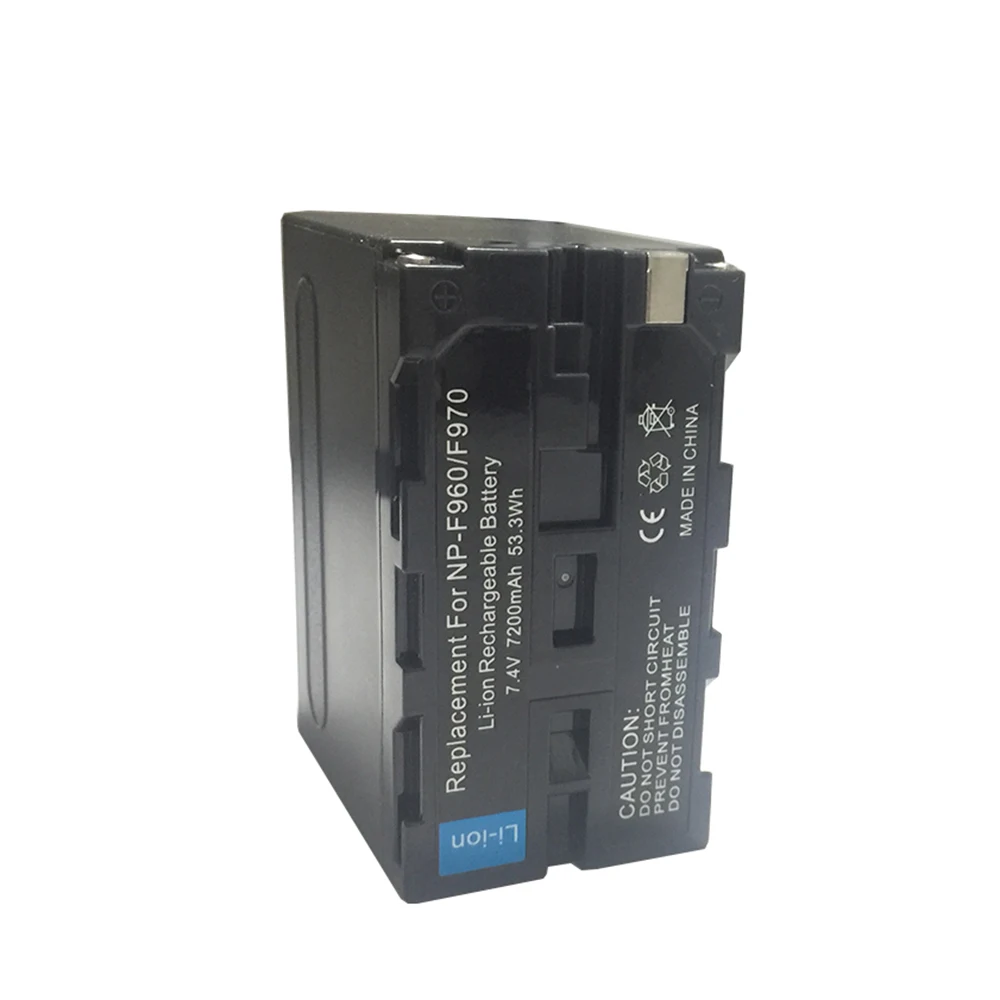 

7.2Ah NP-F970 NP F970 NP-F960 Digital Camera Li-ion Battery For LED Video Camera light For Sony CCD-RV100 CCD-TRV58 DCR-TRV110K