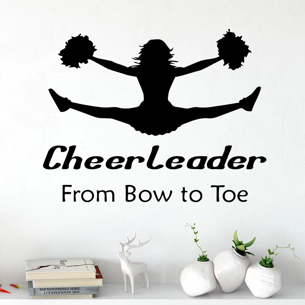 

Cartoon Style cheerleader Home Decor Wall Stickers For Kids Rooms Decoration Wall Art Sticker Murals