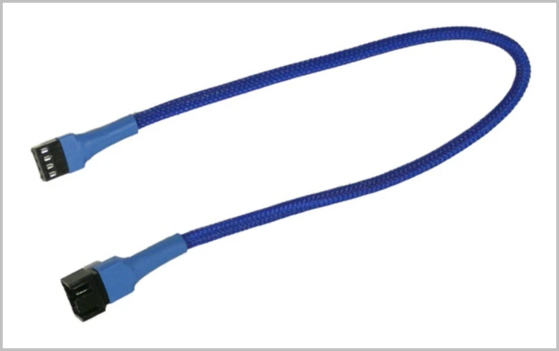 Fan, Sleeved, PWM, 4Pin, preto, branco, azul,