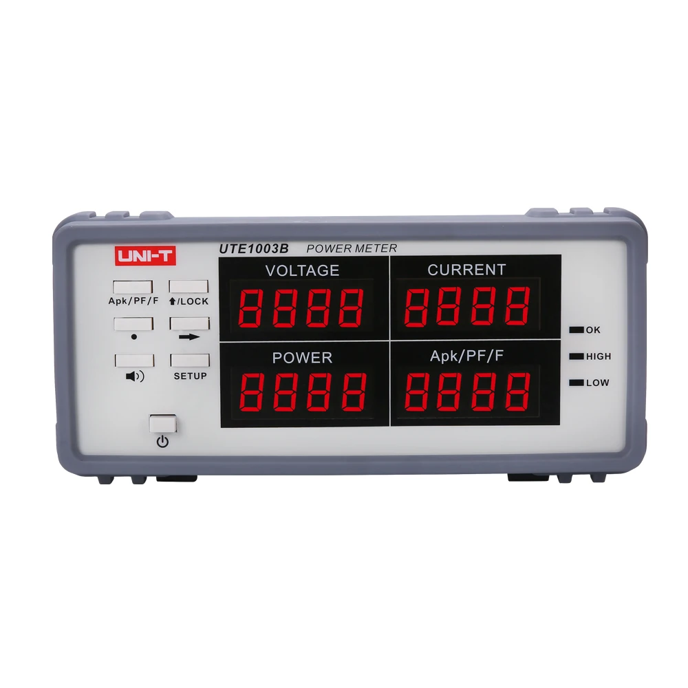 

UNI-T UTE1003B Bench True RMS Voltage Current Digital Power Factor & Power Meter Analyzer Range 0.2mA~3A 1.0V~300V 0.001W~900W