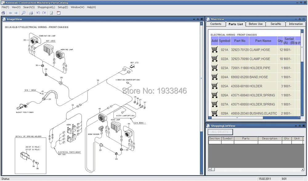 Kawasaki Wheel Loaders spare parts catalogs on Aliexpress