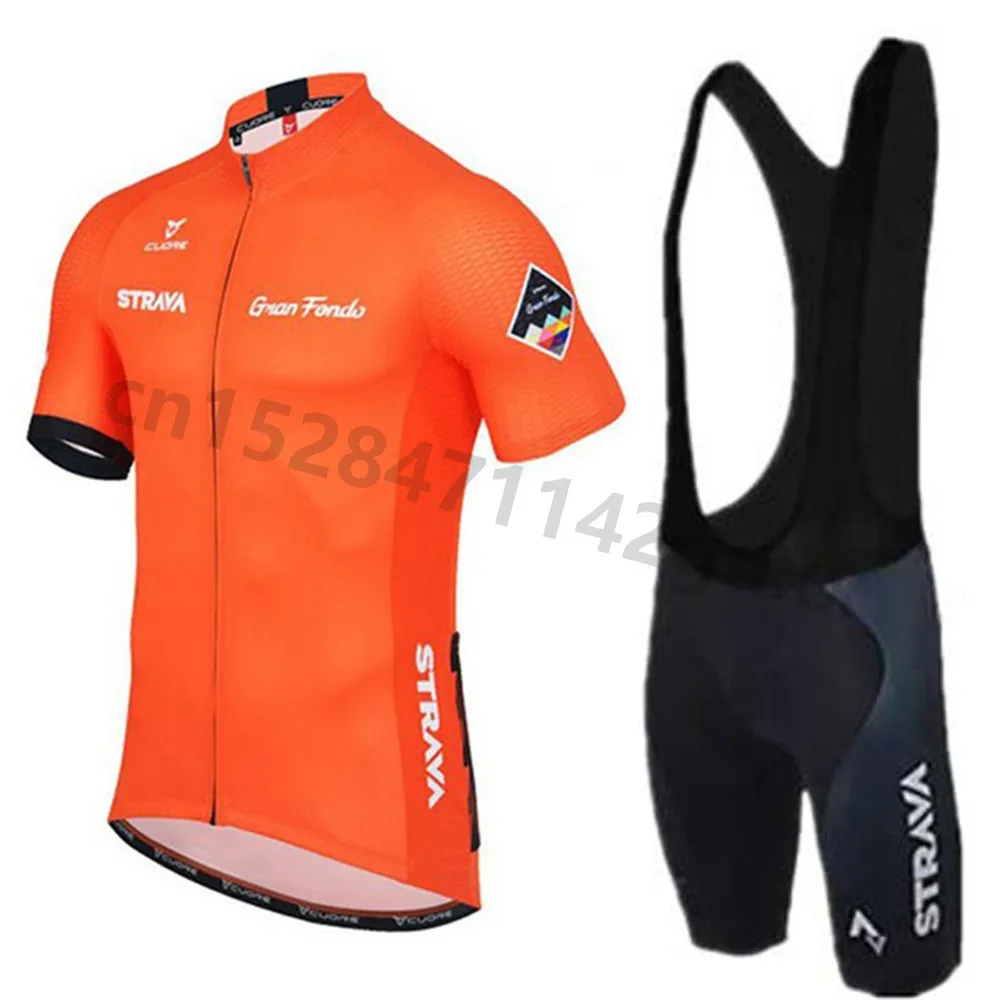 

2019 STRAVA cycling jersey set Men's style short sleeves cycling clothing pro team sportswear outdoor mtb ropa ciclismo bike