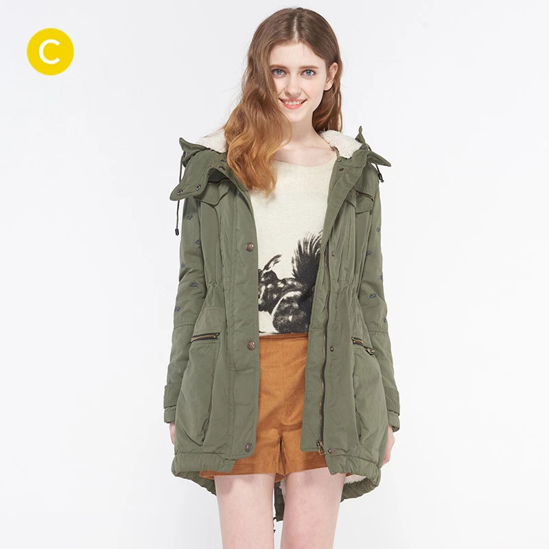 2015 mujer plus tamaño bombardero chaquetas abrigos moda largo abrigo de algodón párrafo chaqueta militar verde|jacket distributor|jacket downjacket tank - AliExpress