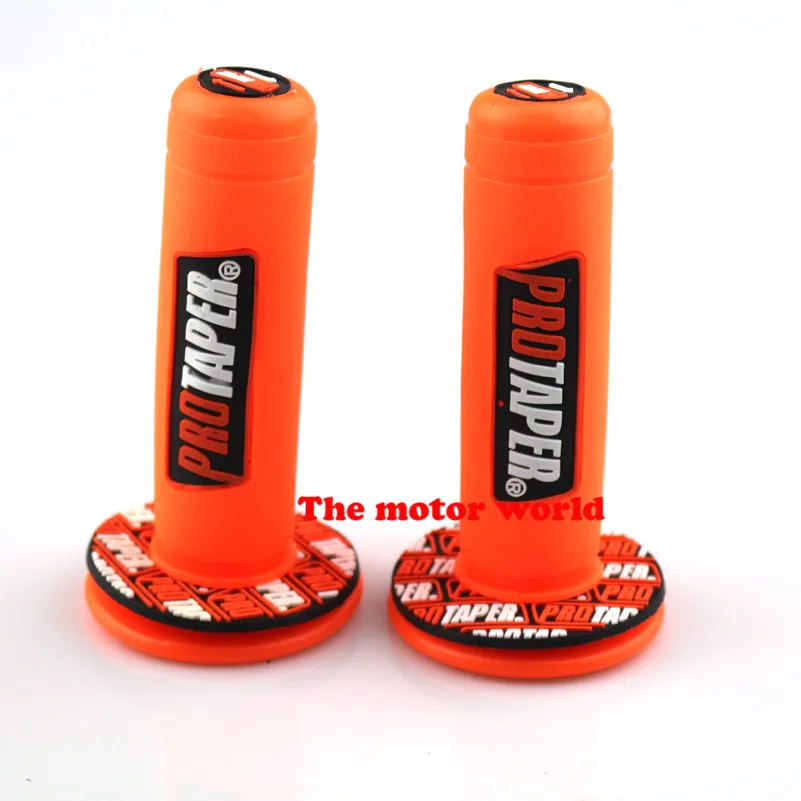 Super soft orange NEW PRO TAPER Motorcycle Protaper Grips motocross