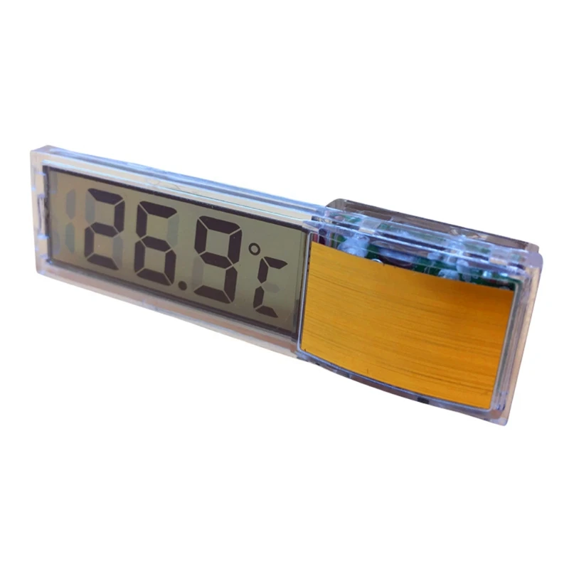 3D Digital Electronic Temperature Measurement Fish Tank High Precision Thermometer Without Voltage - Цвет: Светло-серый