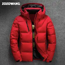Zozo 2018 высокое качество белая утка толстый пуховик Мужчины пальто зимние парки мужской теплый брендовая одежда зимняя куртка-пуховик