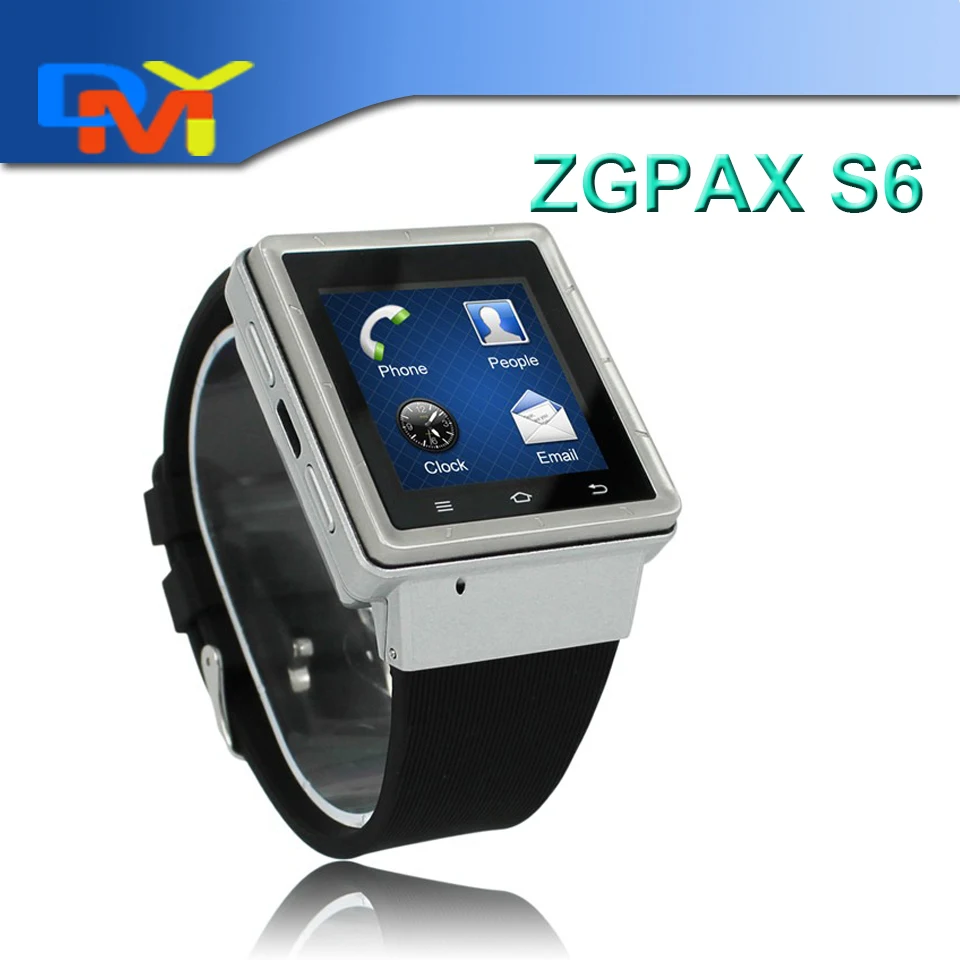 NEW font b SmartWatch b font S6 1 54 Inch ZGPAX Smart Watch Smartphone With Mic