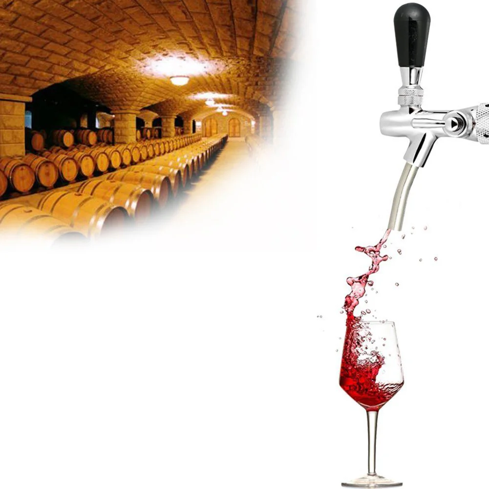 

Beer Tap Faucet Adjustable G5/8 Long Shank Chrome Plating Anti-rust Flow Controller TT-best