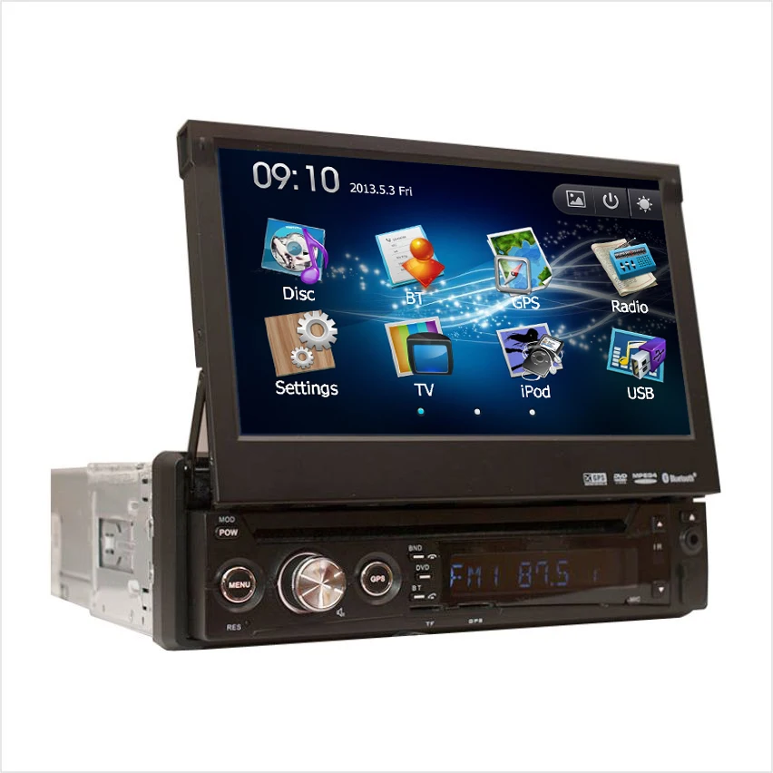 JSTMAX 1 one Din 7 universal inch Car DVD player with font b GPS b font