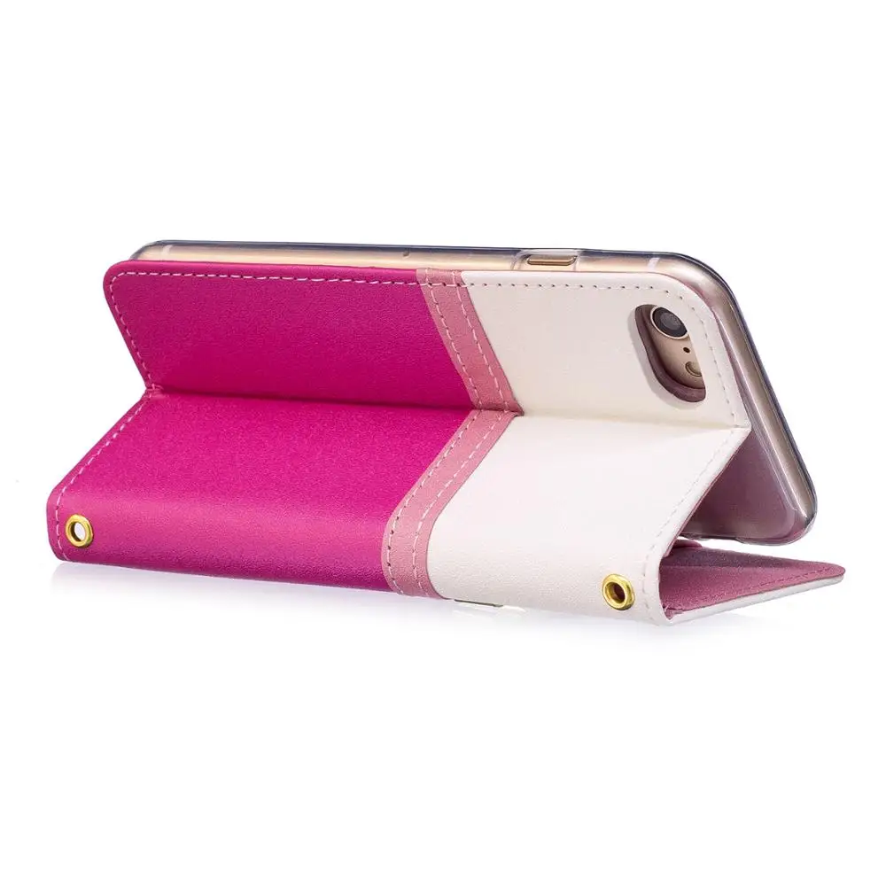 Роскошный кожаный чехол кошелек с подставкой и откидной крышкой для iPhone XS 8plus 7 6S