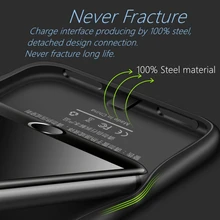 Чехол для аккумулятора, Ультратонкий чехол для iPhone 6, 7, 8, 6s Plus, чехол для зарядного устройства, чехол для зарядного устройства, Внешний чехол для задней панели