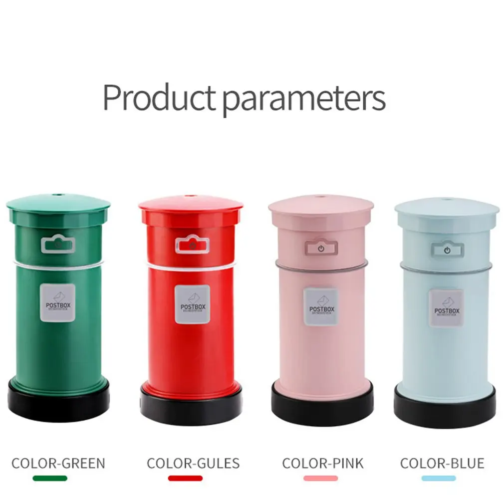 

Retro Postbox Humidifier Literary Small Fresh Postbox Humidifier Mini Three-in-One Portable Silent Humidifier Aroma Diffuser