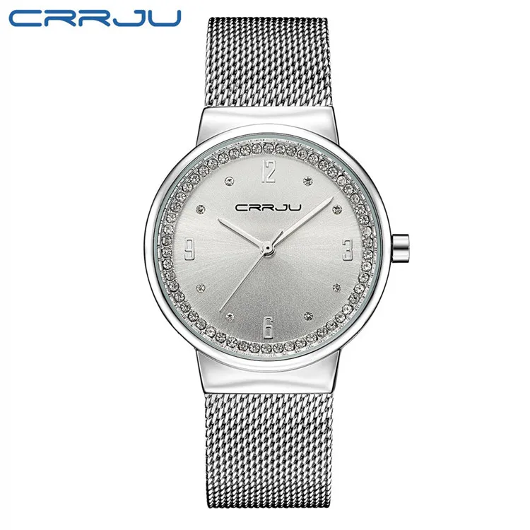 CRRJU каждый день Большая распродажа, все часы распродажа 6,99$ мужские часы лучший бренд Роскошные часы для женщин кварцевые часы - Цвет: 14