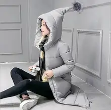 New Winter Coats Jackets 2016 Women Hooded Coat Casual Long Slim Thicken Warm Padded Down Parkas