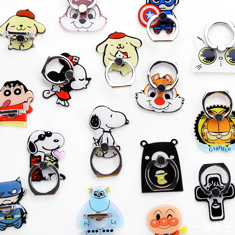 

Universal Phone Holder Ring Mobile Phone Stand Finger Ring Holder support Mickey Squirrel Lion celular for iPhone