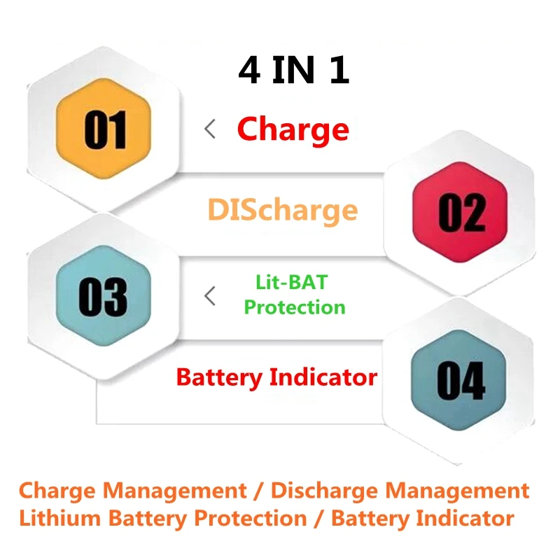DC 5V 2.1A Мобильный питания Diy плата 4 2 V зарядка/разрядка (boost) индикатор защиты