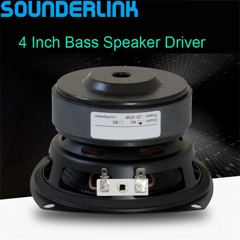 1 шт. Sounderlink 4 ''50 Вт супер сабвуфер низкочастотный динамик с басами сырой динамик драйвер 4 Ом 8 Ом для DIY домашнего кинотеатра монитор аудио