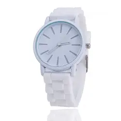 Новые Модные прозрачные силиконовые Для женщин часы Повседневное Роскошные Кварцевые часы Relogio Feminino Лидер продаж Бесплатная доставка