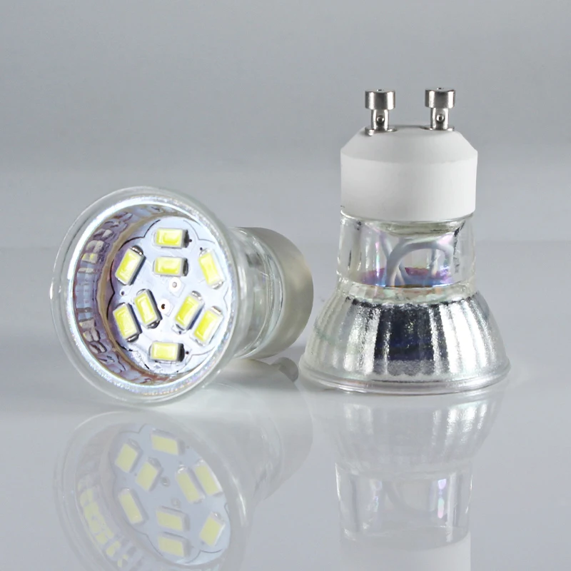 Viewi Unidades 1 unidad bombillas led foco GU 10 Dc 12 voltios mini foco luces 12 V copa de vidrio ahorro de energía lámpara 5730 blanco cálido Viewi Unidades 1 unidad bombillas led foco GU 10 Dc 12 voltios mini foco luces 12 V copa de vidrio ahorro de energía lámpara 5730 blanco cálido