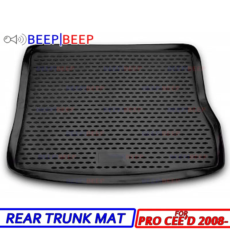 

For Kia Pro Ceed 2008- car trunk liner boot cargo mat tray floor carpet boot cargo rear mat luggage car styling