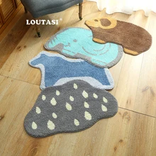 Loutasi нескользящий коврик для ванной комнаты напольный коврик для туалета водяная пыль абсорбент Ванная комната ковролин коврик из мягкой дышащей ткани Кухня подушка для ванны