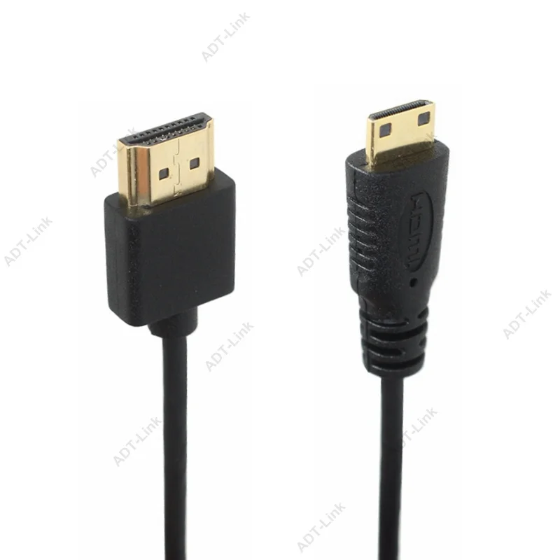 OD 3,0 мм супер мягкий тонкий Micro HDMI штекер HDMI и Mini HDMI Мужской кабель 2k 4k hd@ 60hz светильник-вес портативный - Цвет: Mini HDMI