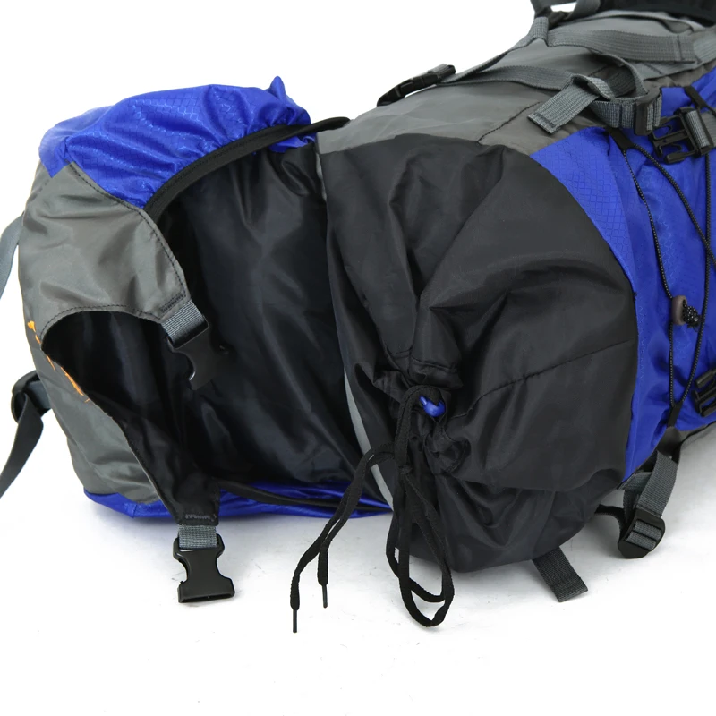60L Camping Hiking Backpacks Big Outdoor Bag Backpack Nylon superlight Sport Travel Bag Aluminum alloy support 1.5kg