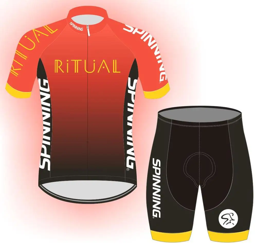 

SPINNING cycle jersey 2019 RITUAL WSSC Conference cycling clothes Summer quick dry sweating ride short sleeves cycling jersey