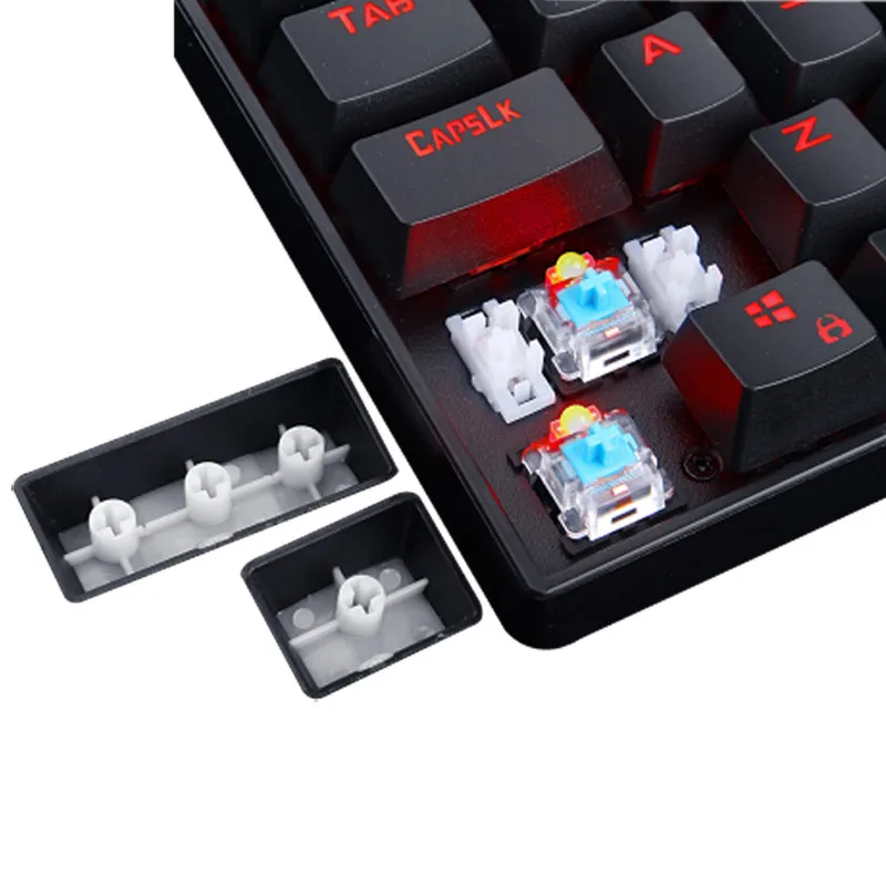 Проводная USB клавиатура Высококачественная RGB светодиодный подсветка 87 клавиш