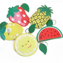 Girls Small Mini Wallets And Purses Kids Kawaii Fruit Coin Purse For Childern' Cute Pineapple Cactus Watermelon Money Change Bag