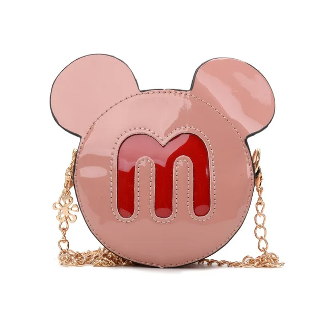 Мультяшная пеленка disney, Детская сумка с Микки Маусом, сумка из искусственной кожи на плечо для девочек, сумка-мессенджер, милые аксессуары, подарочная сумка - Цвет: 4