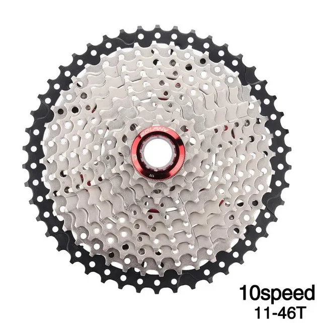 MTB велосипед freewheel 8 9 10 11 скорость 40 42 46 50 т маховик для Shinamo XT SLX Sram Горный велосипед Велоспорт кассеты аксессуары - Цвет: 10S Peed 11-46T