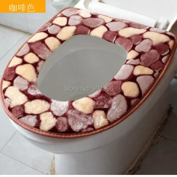 

Free shipping Wholesale! New Warm Plush O-Toilet Pad/Soft Comfortable Antibacterial Potty Pads Toilet Seat Cover Sticky Mat