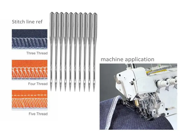 Швейные иглы аксессуары 100 шт иглы/лот DCX1 SY1225 82X1 81X1 621 подходит для крышки-блокировки над замком промышленной швейной машины