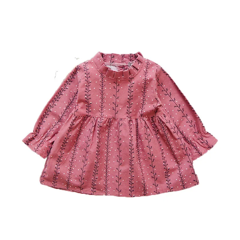 

New Spring Baby Dress Cotton Print Kids Girl Dress Girls Clothes
