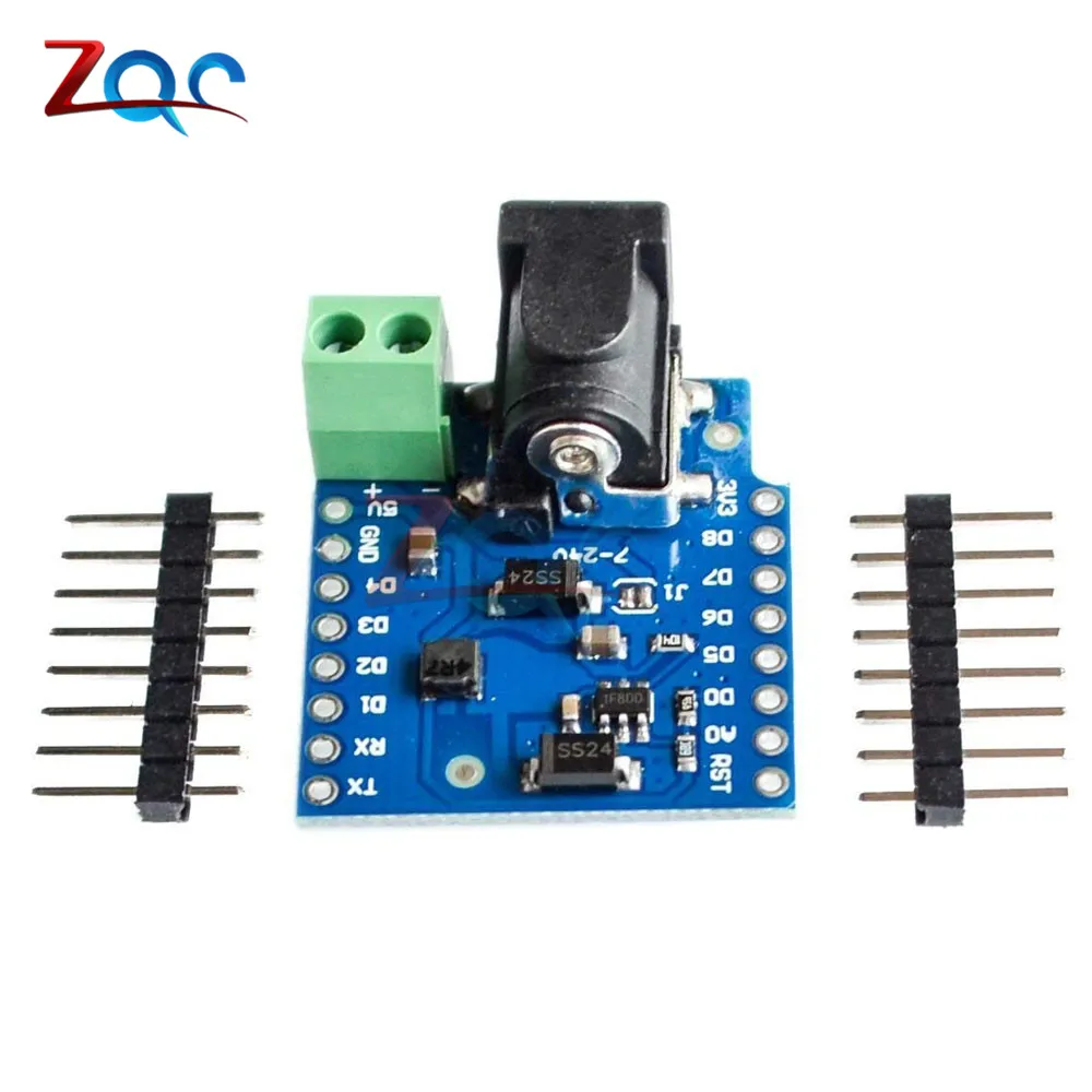 

7 -24V DC Power Shield Board V1.1.0 Module for WEMOS D1 Mini DIY Kit Expansion Board