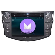RAV4 DVD Аудио Видео Стерео GPS Quad Core Android 6.0 Автомобильный навигатор Радио RDS 3 г Wi-Fi 1024*600 HD Экран 2Din для Toyota RAV 4