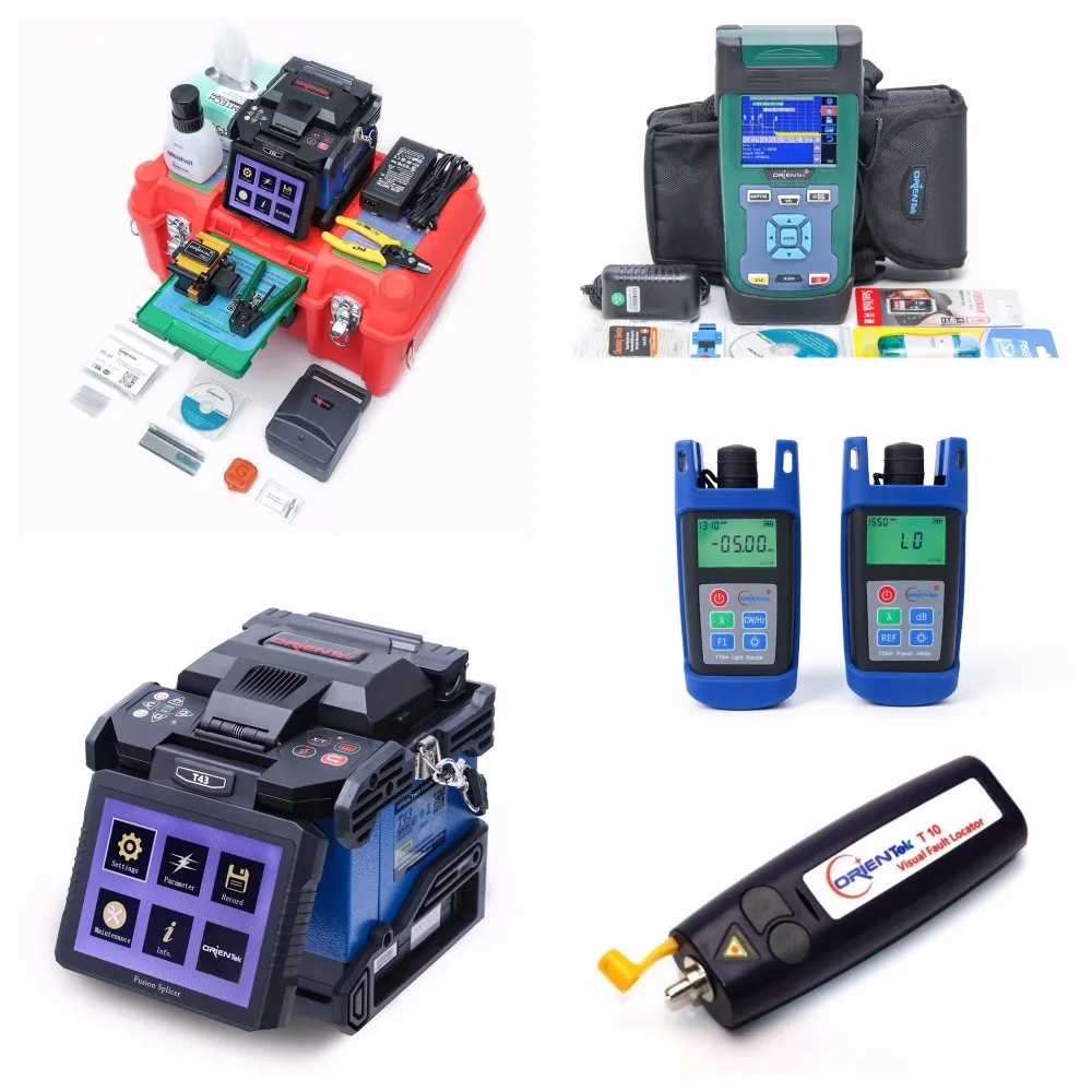 Ориентек T43 Fusion Splicer + K320 рефлектометр SM 1550nm 30dBOTDR тестовый Диапазон 80 км