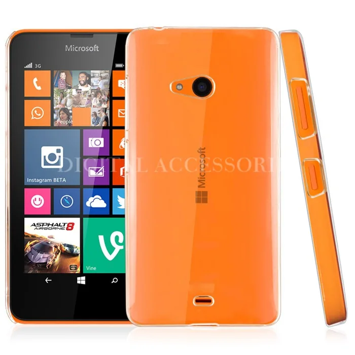 

New Arrival Ultra Thin Transparent Dirt-Resistant Plastic Crystal Clear Hard Back Cover Case for Microsoft nokia lumia 540 Coque