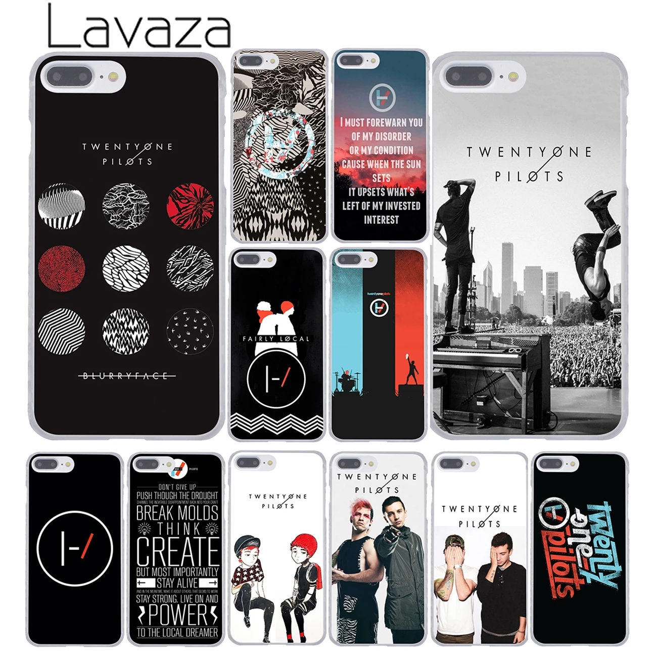 

Lavaza Twenty One Pilots 21 Pilots Collages Hard Phone Case for iPhone XR XS X 11 Pro Max 10 7 8 6 6S 5 5S SE 4S 4 Cover