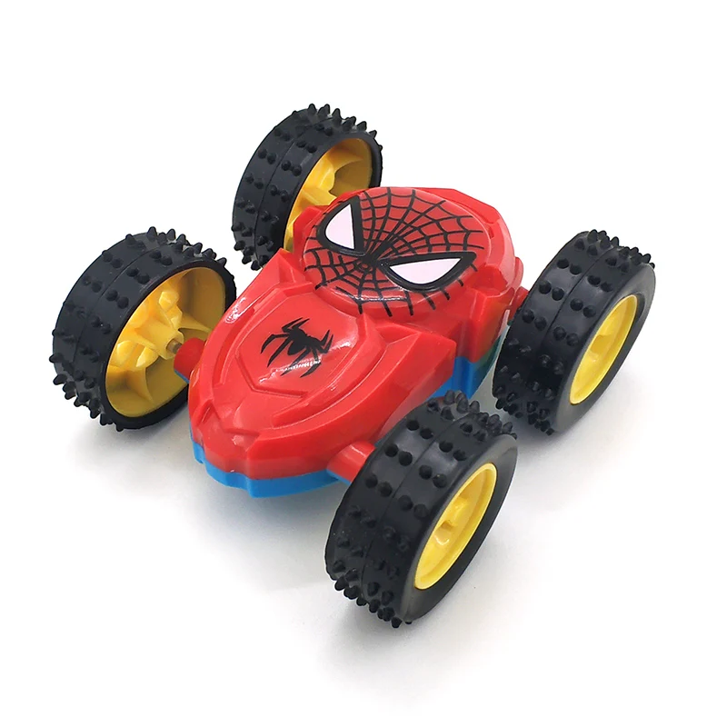 

2Pcs/Lot Cool Spider Double-sided Dump Truck Inertial CarToys for fridens Children 360 Rotation Resistance to fall off Diecast