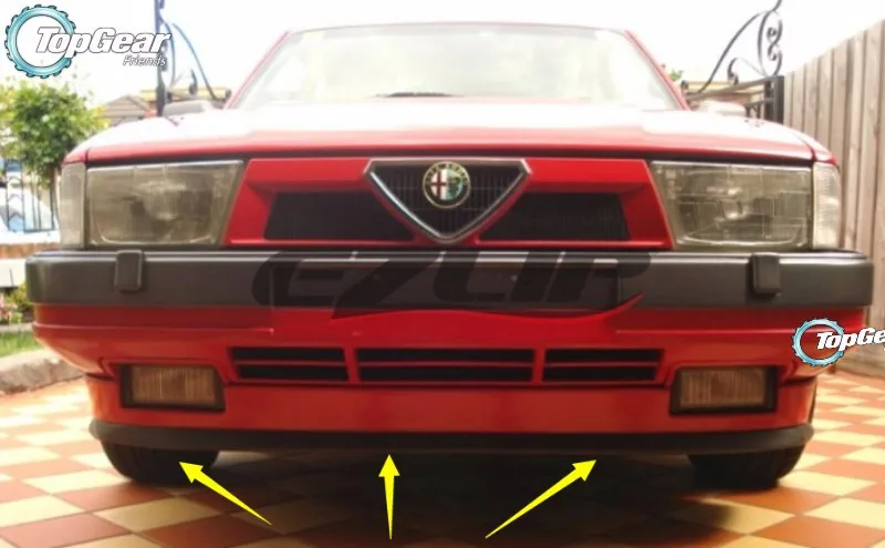 Бампер для губ отражатель губы для Alfa Romeo 33 155 AR передний спойлер юбка для вентиляторов Тюнинг автомобилей/обвес/полосы