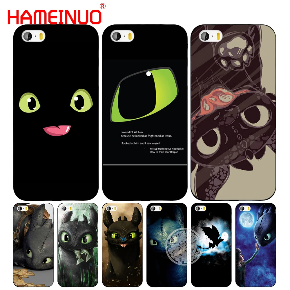 

HAMEINUO Toothless Train Your Dragon cell phone Cover case for iphone 6 4 4s 5 5s SE 5c 6 6s 7 8 plus case for iphone 7 X