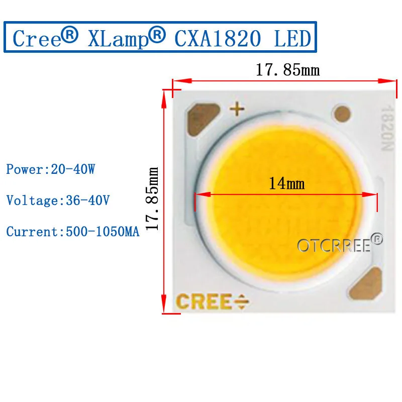 1 10 шт. Cree cob CXA1304 CXA1507 CXA1512 CXA1816 CXA1820 CXA2530 CXA2540 LED CRI80 3000K 4000K светодиодный чип