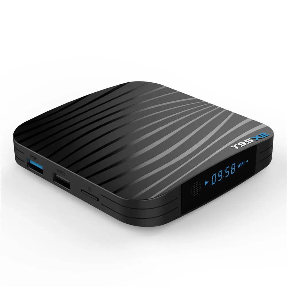 

Amlogic S905X2 T95X2 Android TV Box 4GB RAM 64GB eMMC 5GHz Dual WiFi 4K IPTV Box 1 Year Subscription M3U France Italy Portugal