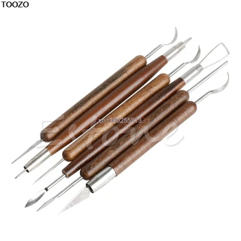

6Pcs DIY Pottery Clay Wax Sculpture Carving Modelling Hobby Tools Art Craft New