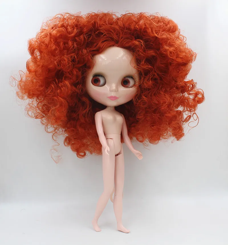 

Free Shipping big discount RBL-620 DIY Nude Blyth doll birthday gift for girl 4colour big eye doll with beautiful Hair cute toy