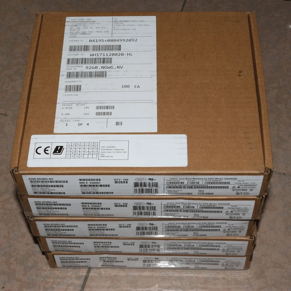 Winyao Двухдиапазонная Беспроводная AC 9260NGW NGFF 1 73 Гбит/с WiFi карта + Bluetooth 5 0 для 7260NGW