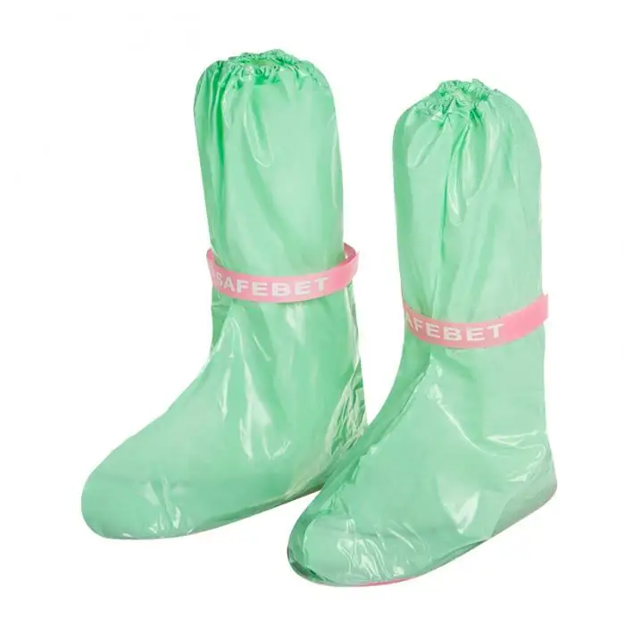 1 пара защищающий от дождя чехол для обуви утолщенные водонепроницаемые сапоги цикл дождь плоская нескользящая обувь ED-shipping